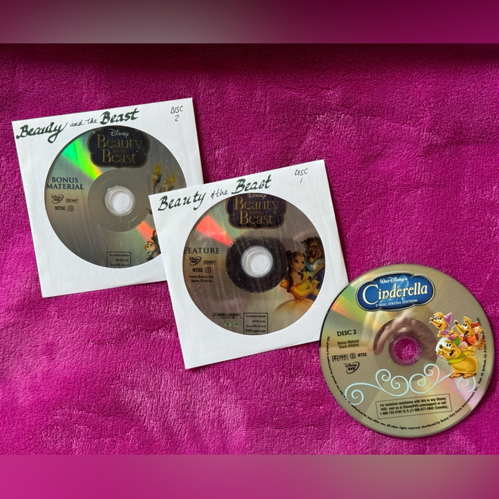 Beauty and the Beast & Cinderella DVDs!